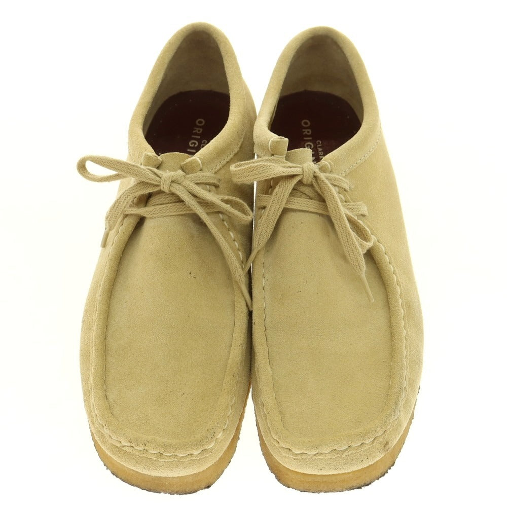 【中古】クラークス Clarks スエード ワラビーブーツ ベージュ【 26.5 】【 状態ランクC 】【 メンズ 】