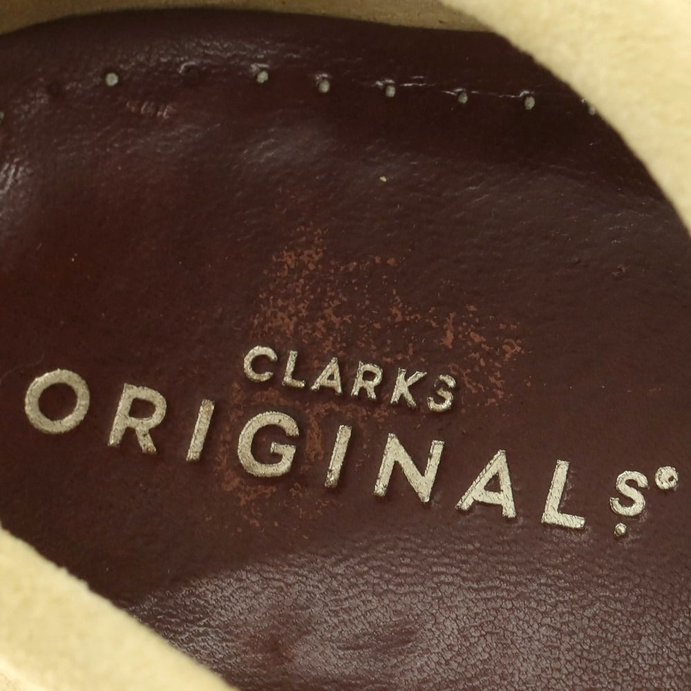 【中古】クラークス Clarks スエード ワラビーブーツ ベージュ【 26.5 】【 状態ランクC 】【 メンズ 】