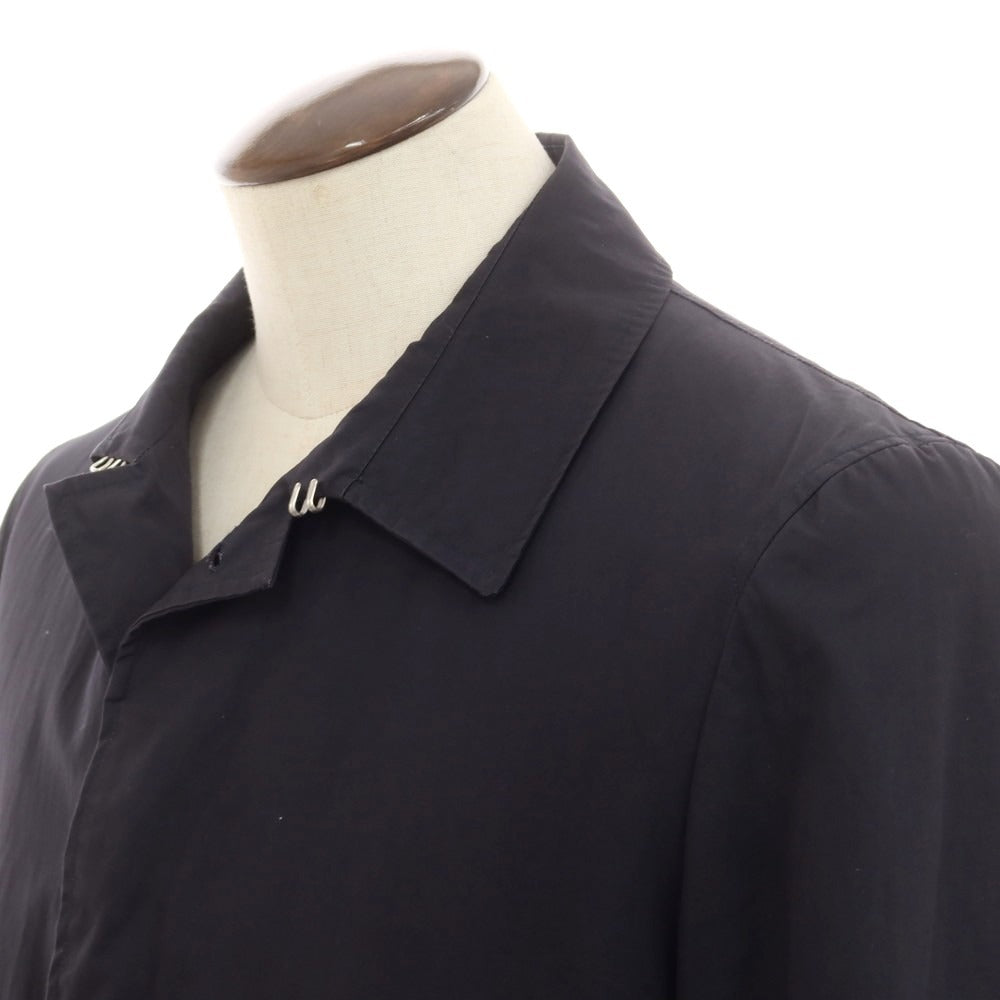 [Used] Trecento Uno 301 Cotton Balmacaan Coat Navy [50] [Condition Rank C] [Men&