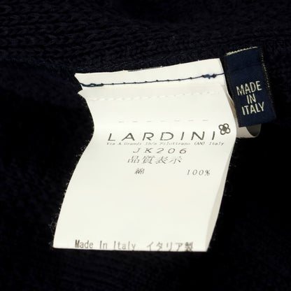 【中古】ラルディーニ LARDINI コットン ニットジャケット ネイビー【 M 】【 状態ランクC 】【 メンズ 】