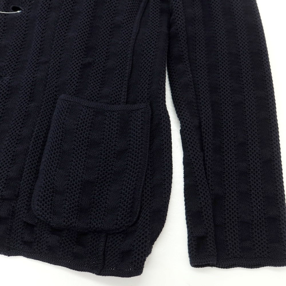 【中古】ラルディーニ LARDINI コットン ニットジャケット ネイビー【 M 】【 状態ランクC 】【 メンズ 】