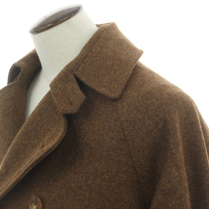 【中古】エスイーエイチケリー S.E.H KELLY ウール トレンチコート ブラウン【 表記なし（L位） 】【 状態ランクB 】【 メンズ 】