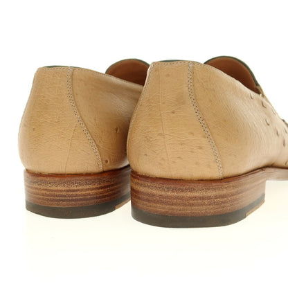 【中古】サンカッケイ SUN/kakke × F.LLI Giacometti エキゾチックレザー コンビ ローファー ベージュxネイビー【 42 】【 状態ランクB 】【 メンズ 】
