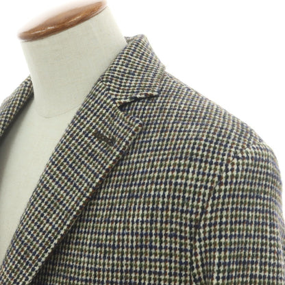 【中古】ティージャケット T-JACKET コットンウールナイロンポリエステル チェスターフィールドコート ライトグレーxブラック【 M 】【 状態ランクB 】【 メンズ 】