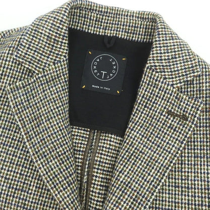 【中古】ティージャケット T-JACKET コットンウールナイロンポリエステル チェスターフィールドコート ライトグレーxブラック【 M 】【 状態ランクB 】【 メンズ 】