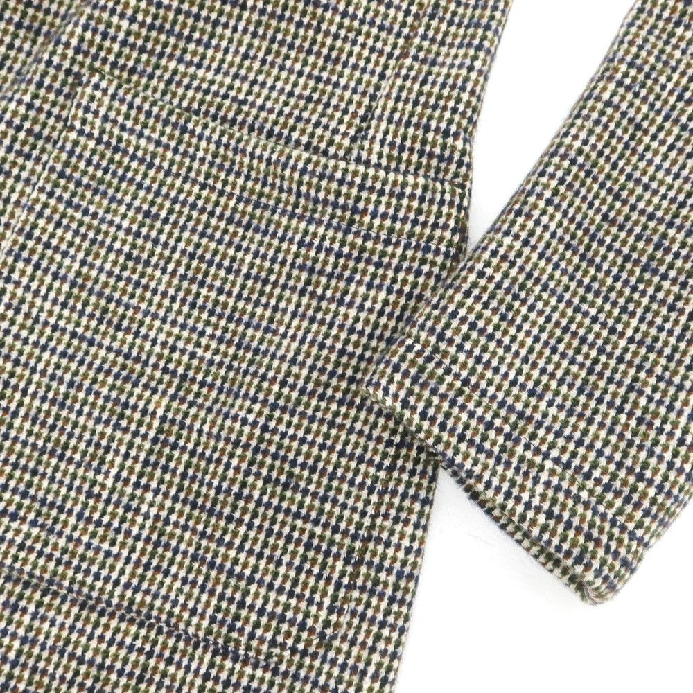 【中古】ティージャケット T-JACKET コットンウールナイロンポリエステル チェスターフィールドコート ライトグレーxブラック【 M 】【 状態ランクB 】【 メンズ 】