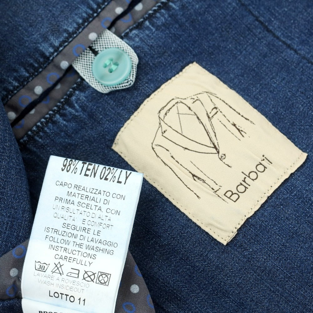 [Used] Barbati Stretch Tencel Jacket Blue [46] [Condition Rank B] [Men&