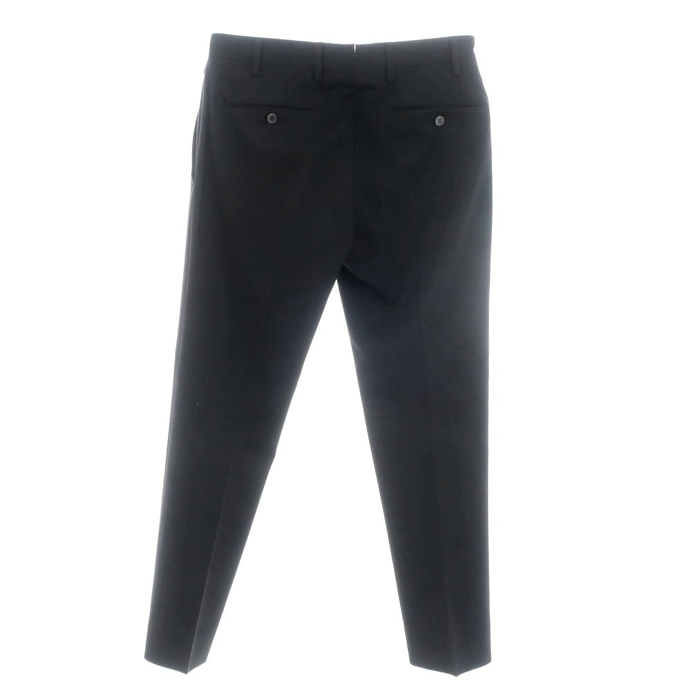 [Used] GERMANO Stretch Wool Polyester Dress Slacks Pants Black [46] [Condition Rank B] [Men&