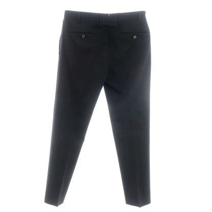 [Used] GERMANO Stretch Wool Polyester Dress Slacks Pants Black [46] [Condition Rank B] [Men&