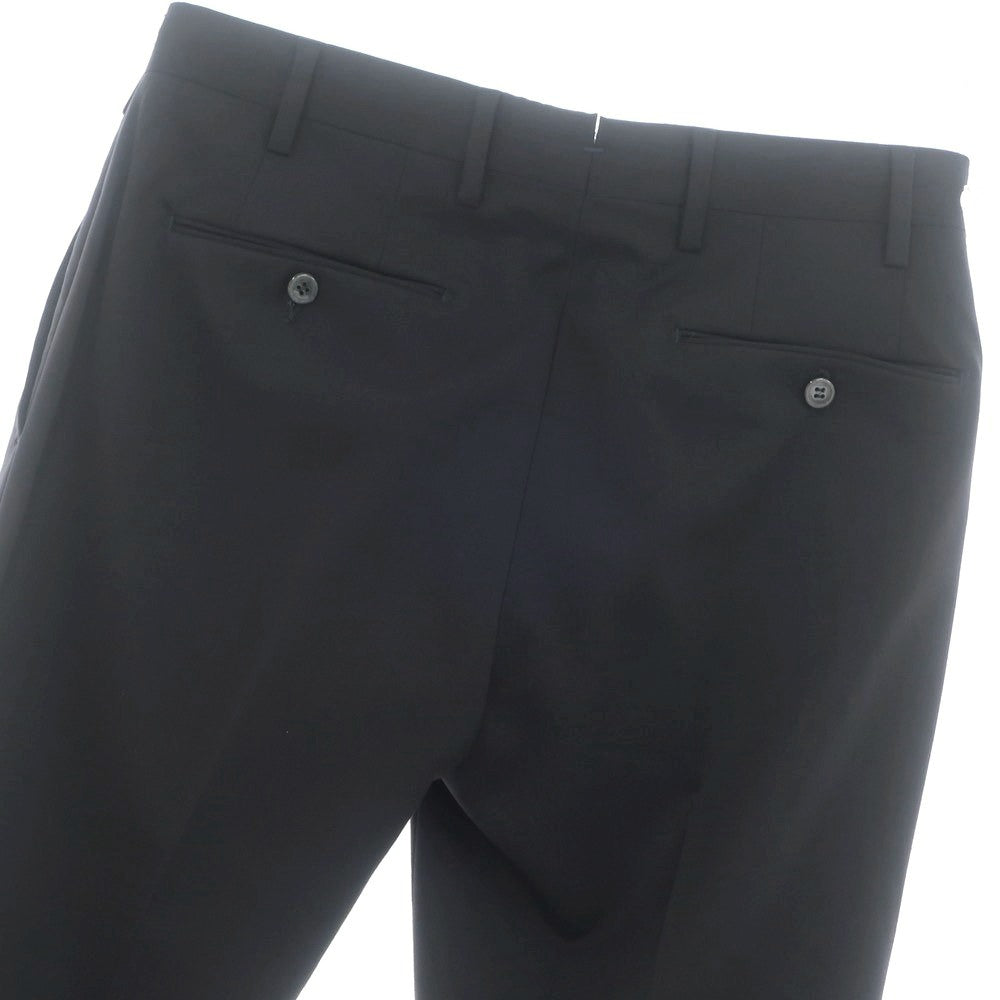 [Used] GERMANO Stretch Wool Polyester Dress Slacks Pants Black [46] [Condition Rank B] [Men&