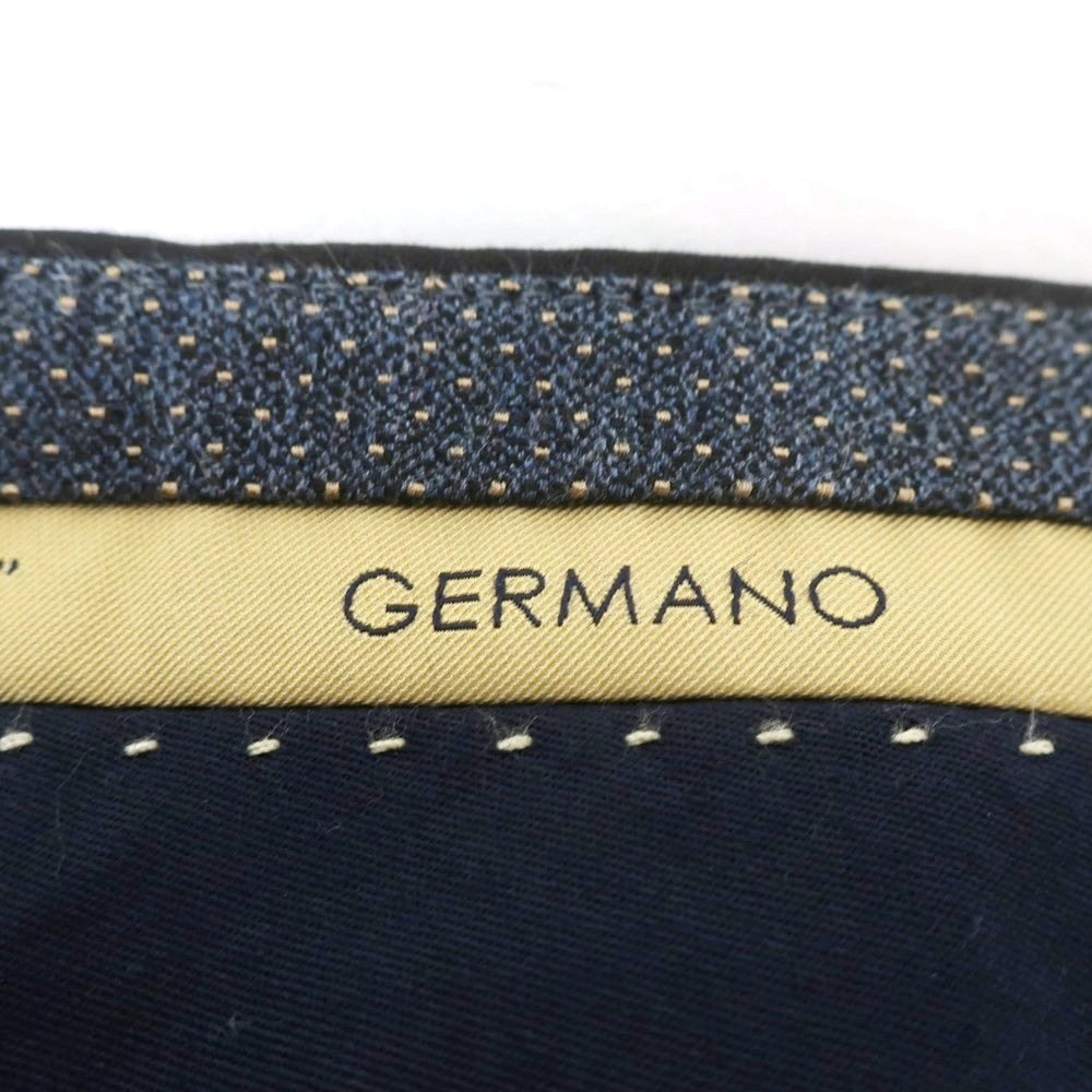 [Used] GERMANO Stretch Wool Polyester Dress Slacks Pants Black [46] [Condition Rank B] [Men&