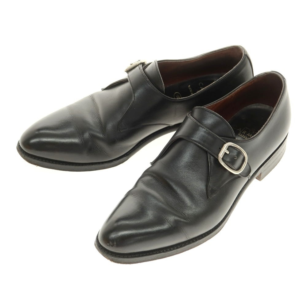 【中古】カルミナ CARMINA シングルモンクストラップ ドレスシューズ ブラック【 6 1/2 】【 状態ランクC 】【 メンズ 】