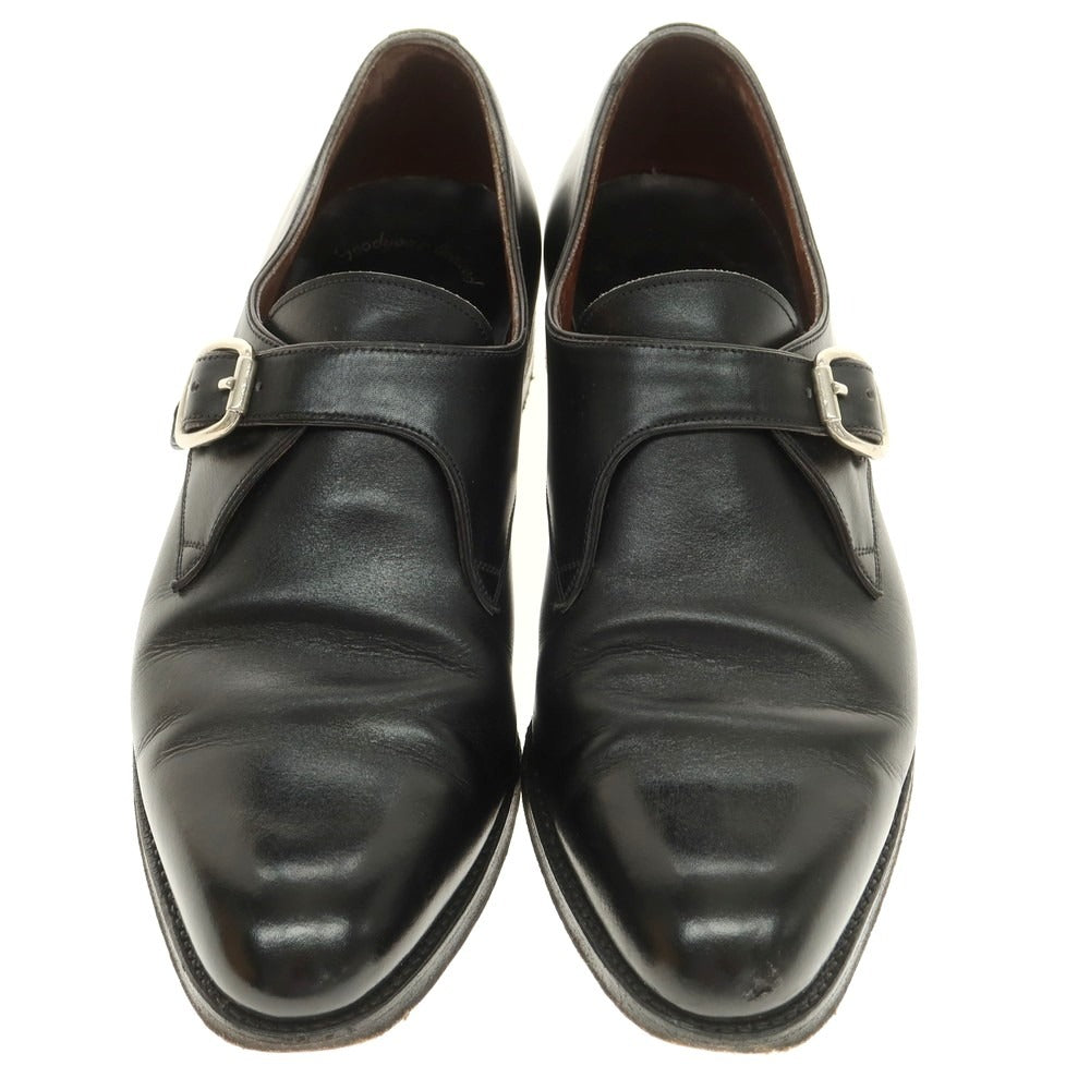 【中古】カルミナ CARMINA シングルモンクストラップ ドレスシューズ ブラック【 6 1/2 】【 状態ランクC 】【 メンズ 】
