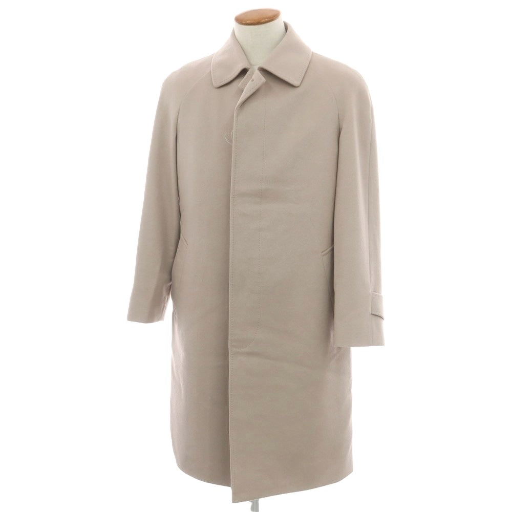 【中古】ミラショーン mila schon カシミヤ ステンカラーコート ピンクベージュ【サイズ46】【 状態ランクA 】【 メンズ 】 [CPD]