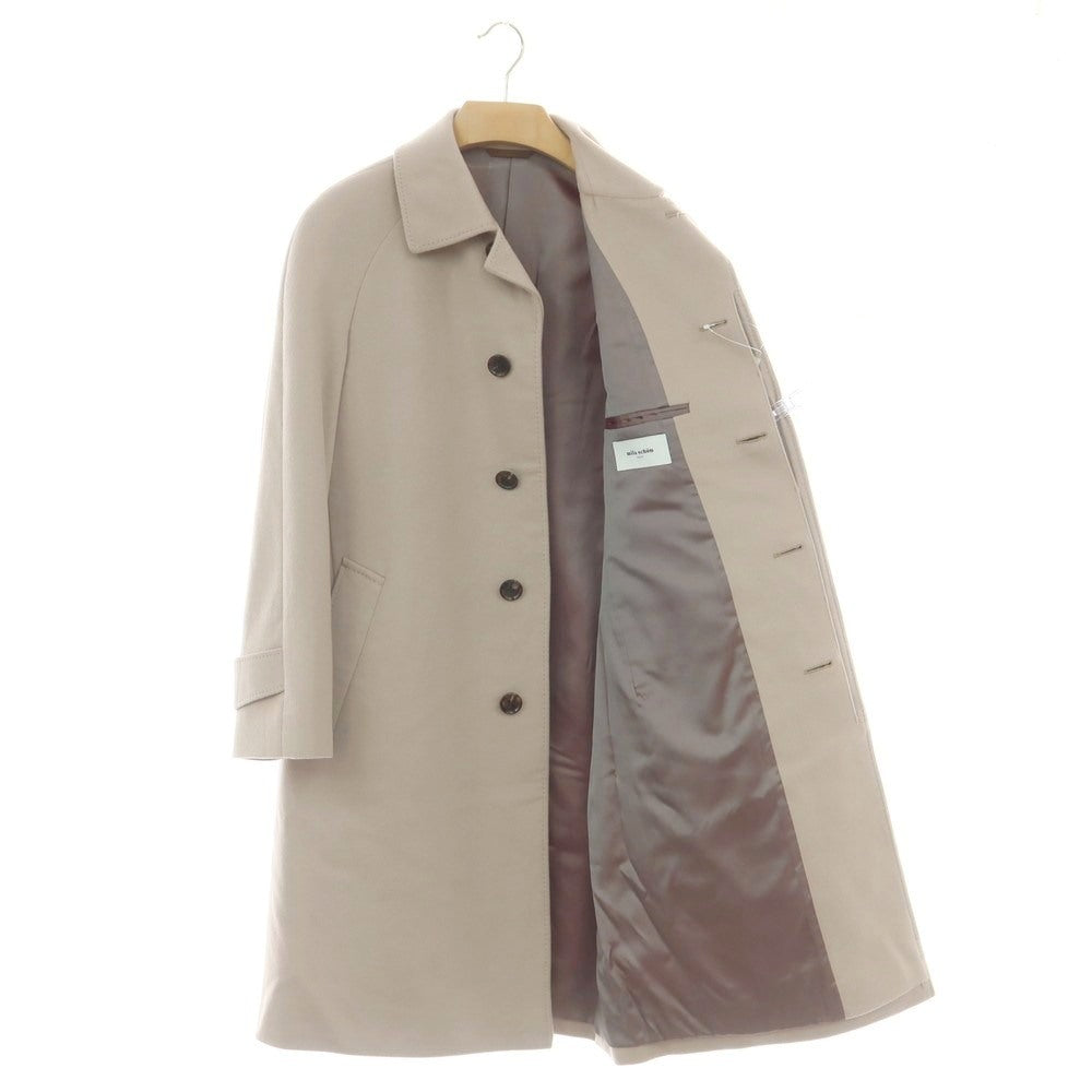 【中古】ミラショーン mila schon カシミヤ ステンカラーコート ピンクベージュ【サイズ46】【 状態ランクA 】【 メンズ 】 [CPD]