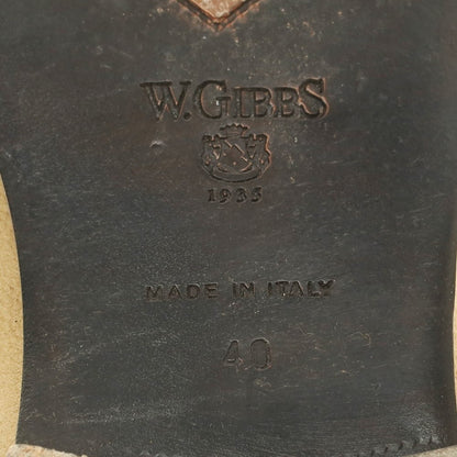 【中古】ギブス W.Gibbs ウイングチップ タッセルローファー ベージュ【 40 】【 状態ランクB 】【 メンズ 】