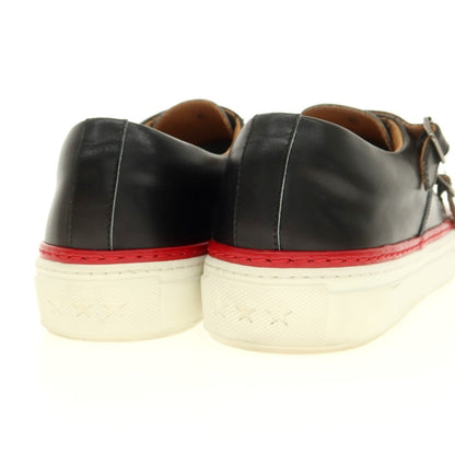 【中古】パントフォラドーロ Pantofola dOro ダブルモンク レザー スニーカー ブラック【 41 】【 状態ランクB 】【 メンズ 】