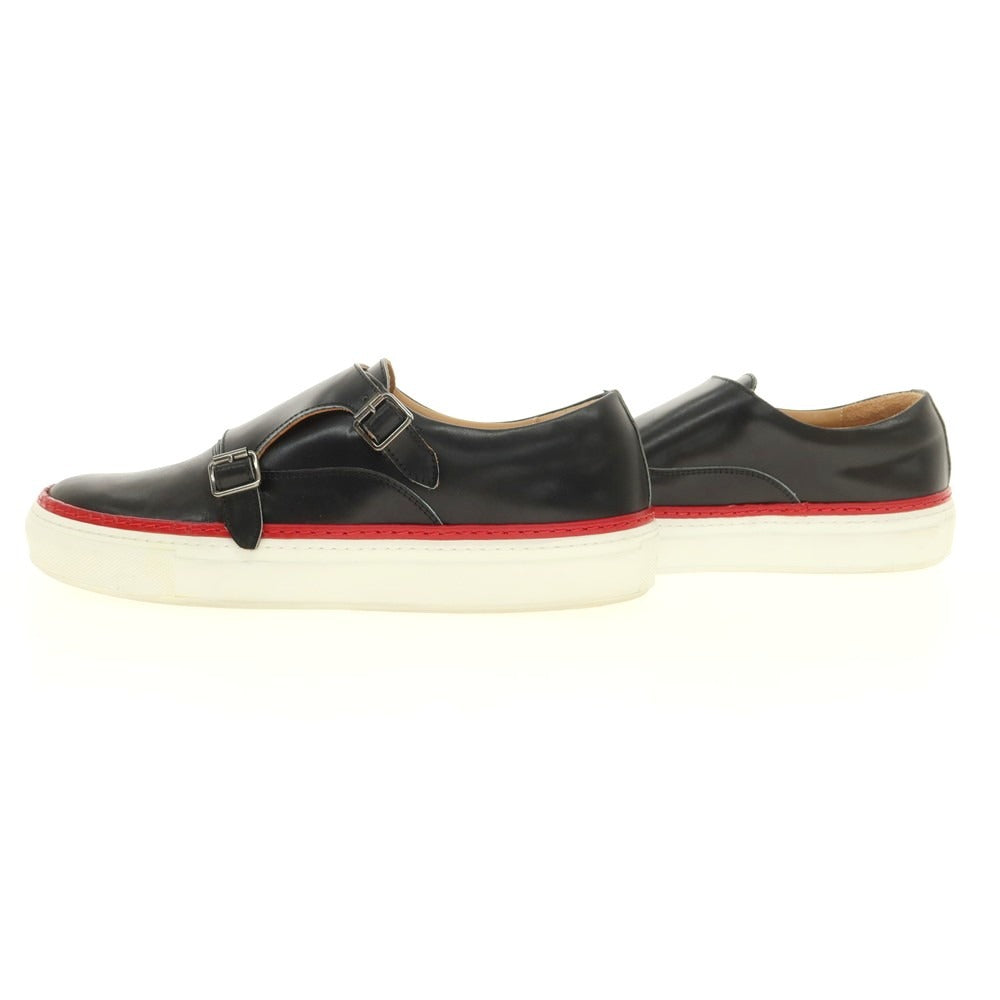 【中古】パントフォラドーロ Pantofola dOro ダブルモンク レザー スニーカー ブラック【 41 】【 状態ランクB 】【 メンズ 】