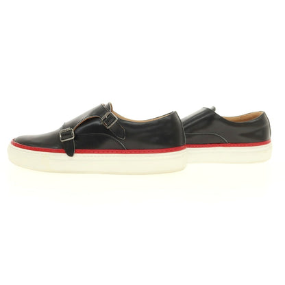 【中古】パントフォラドーロ Pantofola dOro ダブルモンク レザー スニーカー ブラック【 41 】【 状態ランクB 】【 メンズ 】