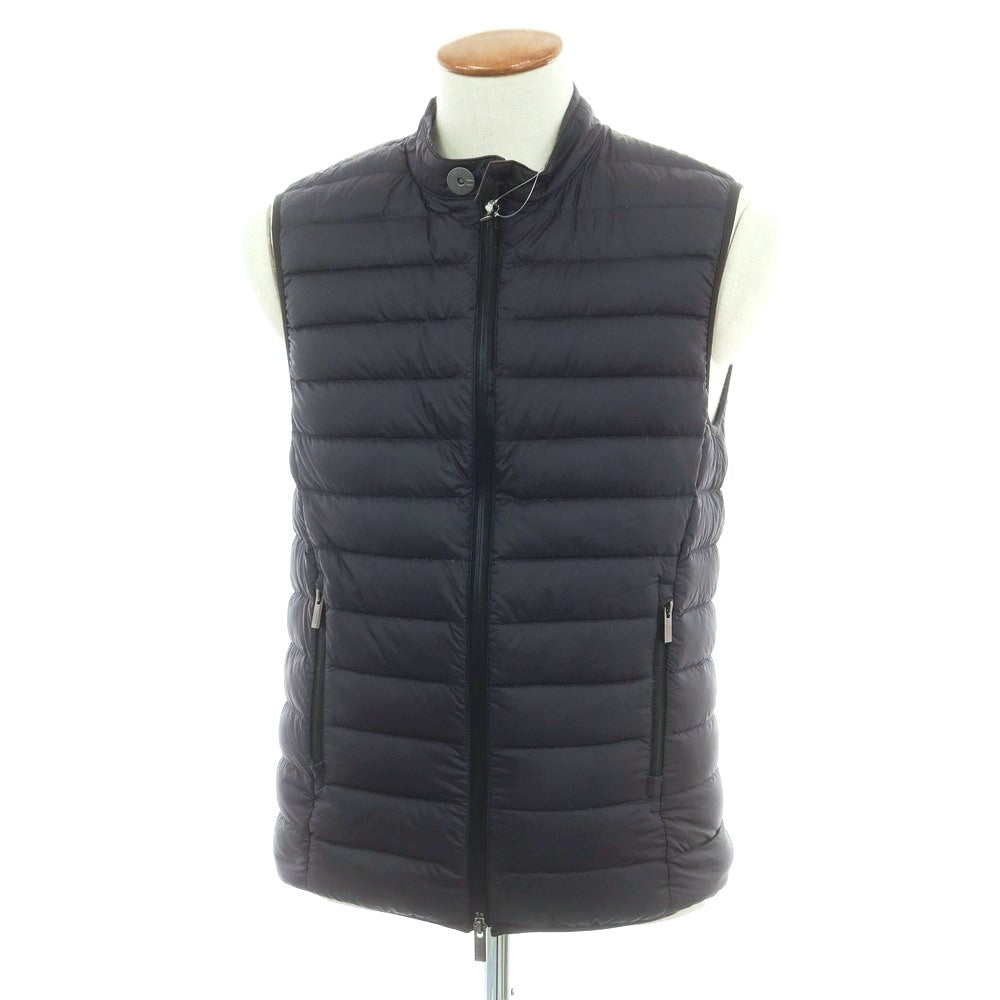 【中古】アルマーニ コレッツォーニ ARMANI COLLEZIONI ナイロン ダブルジップ ダウンベスト ブルゾン ブラック【サイズ46】【 状態ランクB 】【 メンズ 】 [CPD]