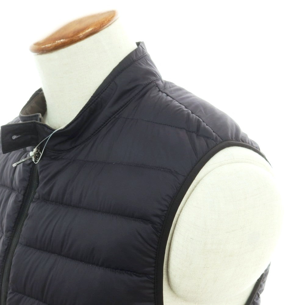 【中古】アルマーニ コレッツォーニ ARMANI COLLEZIONI ナイロン ダブルジップ ダウンベスト ブルゾン ブラック【 46 】【 状態ランクB 】【 メンズ 】