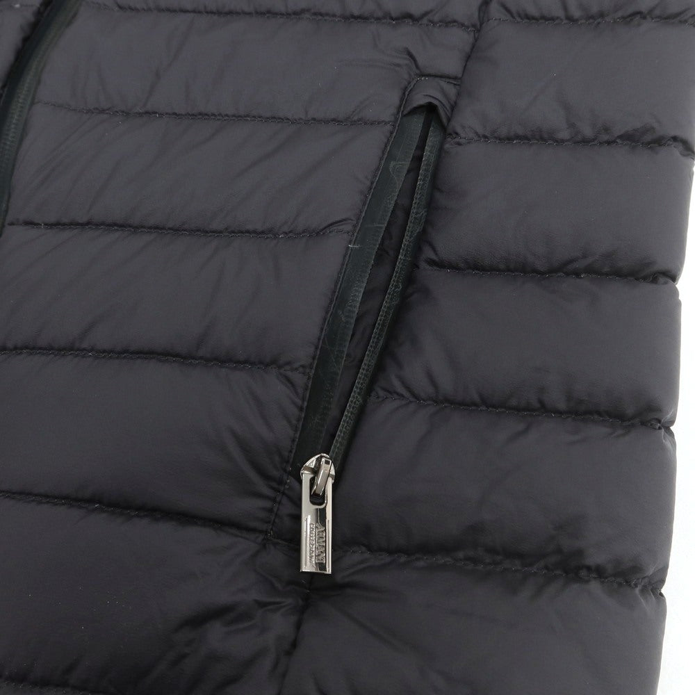 【中古】アルマーニ コレッツォーニ ARMANI COLLEZIONI ナイロン ダブルジップ ダウンベスト ブルゾン ブラック【サイズ46】【 状態ランクB 】【 メンズ 】 [CPD]