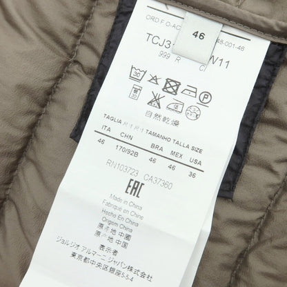 【中古】アルマーニ コレッツォーニ ARMANI COLLEZIONI ナイロン ダブルジップ ダウンベスト ブルゾン ブラック【 46 】【 状態ランクB 】【 メンズ 】