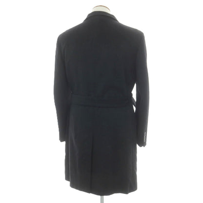 【中古】ランバンコレクション LANVIN COLLECTION アンゴラ スタンドカラー コート ブラック【 46 】【 状態ランクC 】【 メンズ 】