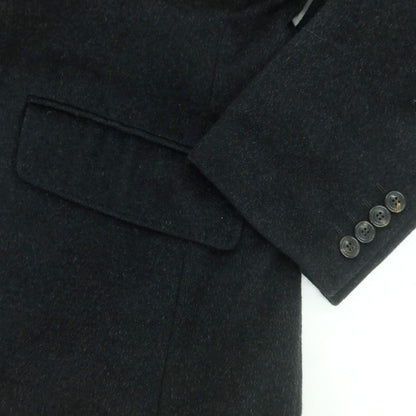 【中古】ランバンコレクション LANVIN COLLECTION アンゴラ スタンドカラー コート ブラック【 46 】【 状態ランクC 】【 メンズ 】