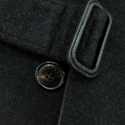 【中古】ランバンコレクション LANVIN COLLECTION アンゴラ スタンドカラー コート ブラック【 46 】【 状態ランクC 】【 メンズ 】