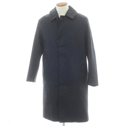 【中古】マッキントッシュ Mackintosh コットン ステンカラーコート ダークネイビー【 38 】【 状態ランクB 】【 メンズ 】