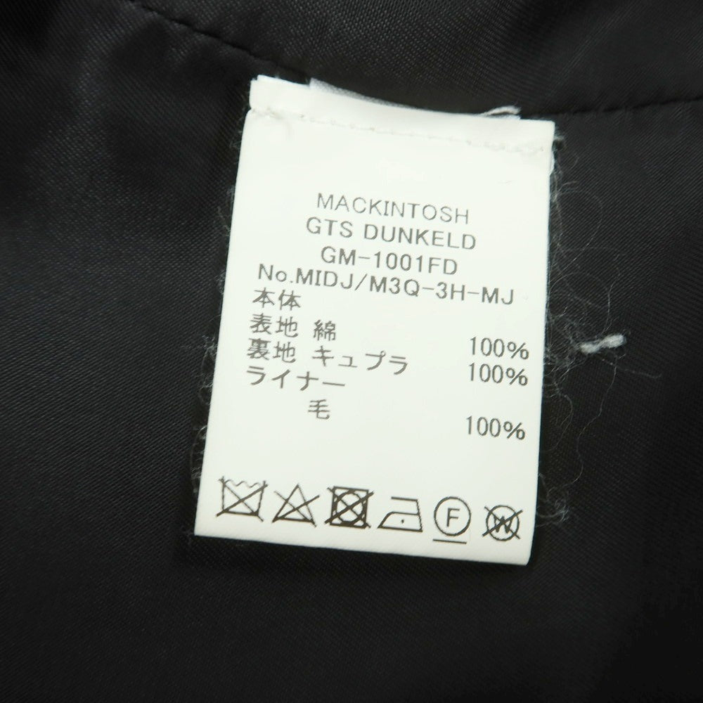 【中古】マッキントッシュ Mackintosh コットン ステンカラーコート ダークネイビー【 38 】【 状態ランクB 】【 メンズ 】