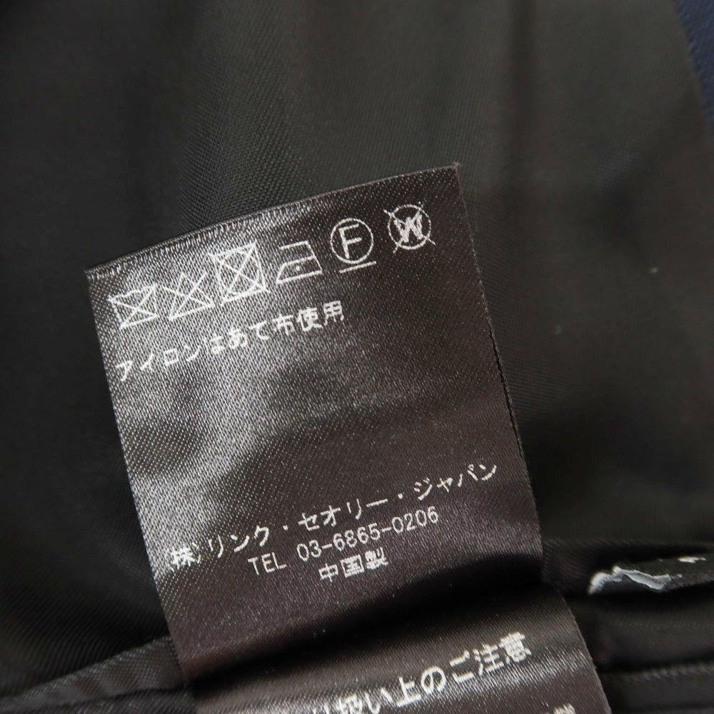 【中古】セオリー theory ストレッチウール 2つボタンスーツ ネイビー【 上38/下30 】【 状態ランクD 】【 メンズ 】