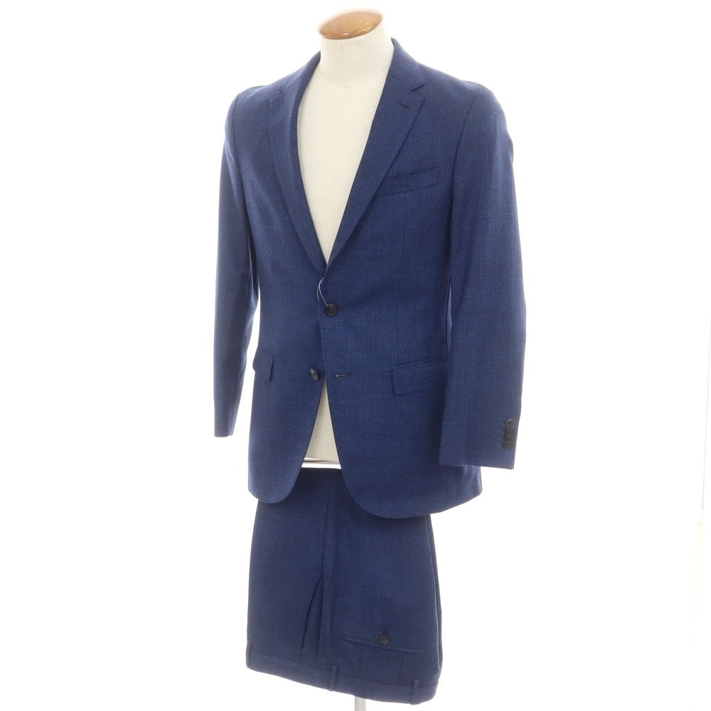 【中古】ヒューゴボス HUGO BOSS ウール 2つボタンスーツ ダークブルー【 46 】【 状態ランクC 】【 メンズ 】