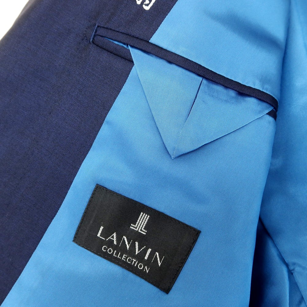 【中古】ランバンコレクション LANVIN COLLECTION ウール 2つボタンスーツ ネイビー【 表記なし（Ｍ位） 】【 状態ランクB 】【 メンズ 】