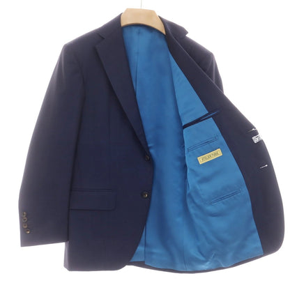 【中古】ランバンコレクション LANVIN COLLECTION ウール 2つボタンスーツ ネイビー【 表記なし（Ｍ位） 】【 状態ランクB 】【 メンズ 】