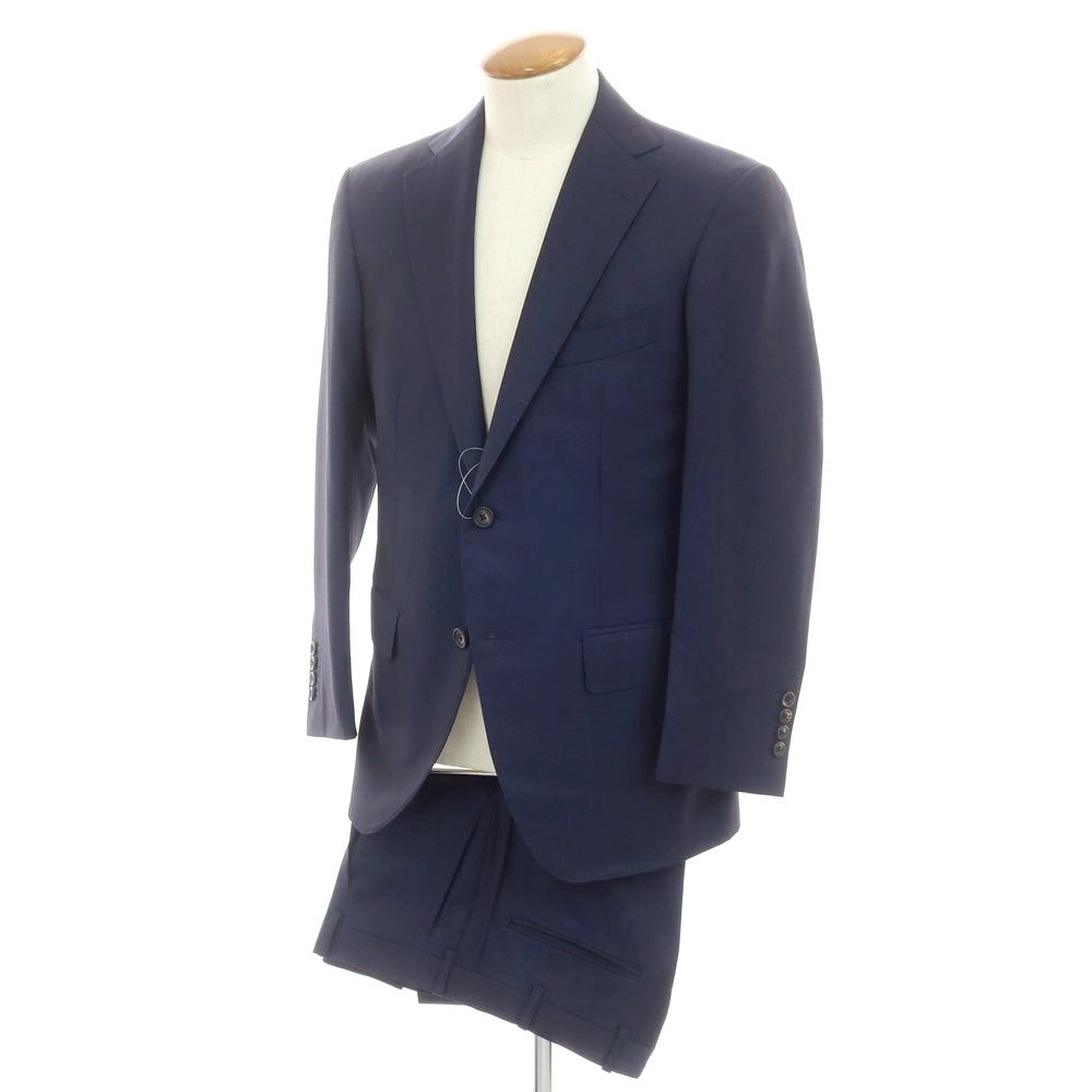 【中古】ランバンコレクション LANVIN COLLECTION ウール 2つボタンスーツ ネイビー【 表記なし（Ｍ位） 】【 状態ランクB 】【 メンズ 】