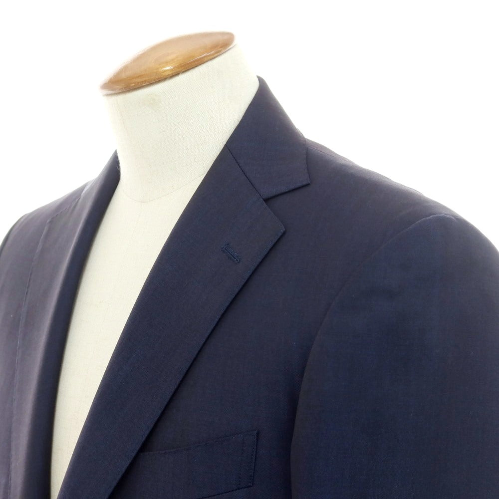 【中古】ランバンコレクション LANVIN COLLECTION ウール 2つボタンスーツ ネイビー【 表記なし（Ｍ位） 】【 状態ランクB 】【 メンズ 】