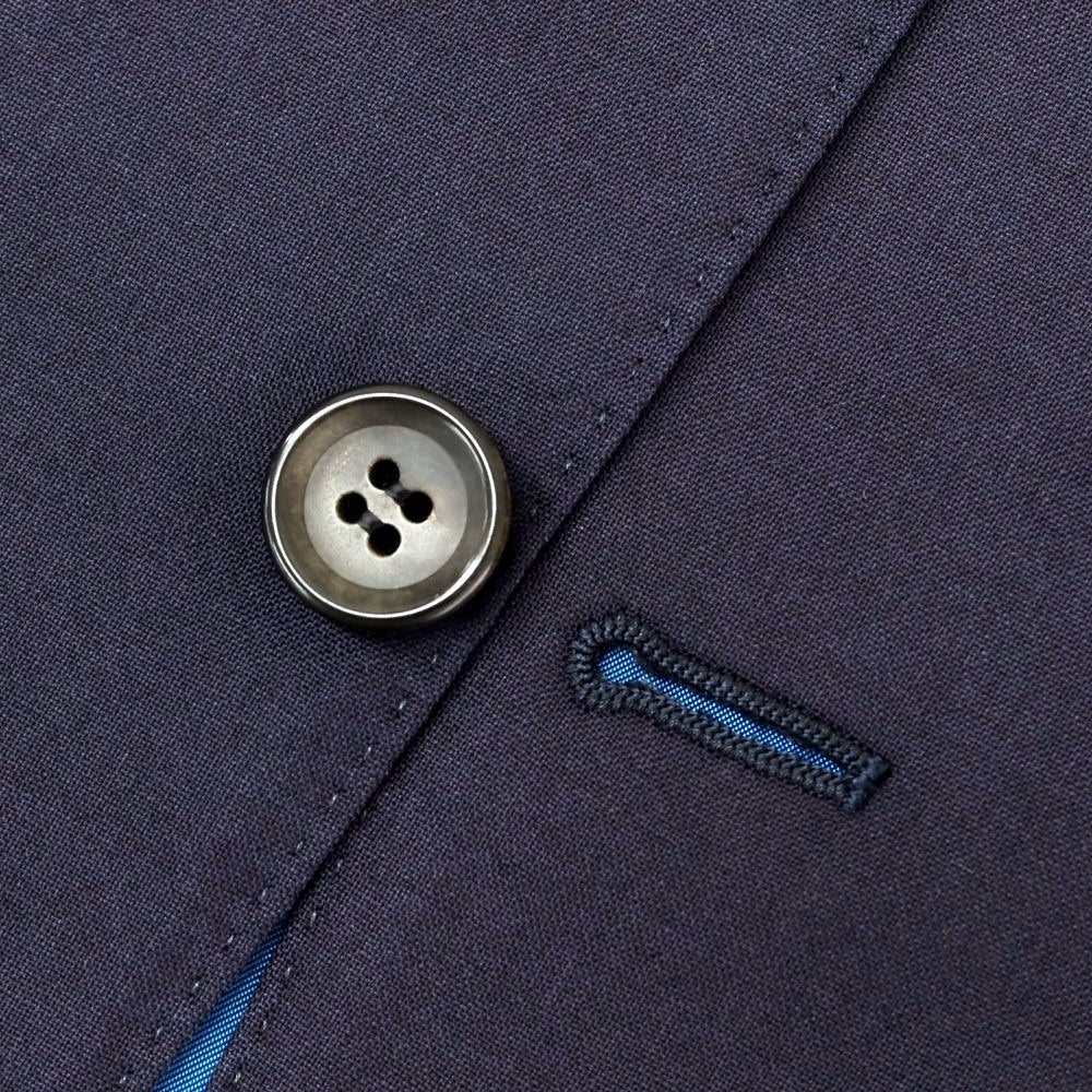 【中古】ダンヒル Dunhill ウール 2つボタンスーツ ダークネイビー【 表記なし（Ｍ位） 】【 状態ランクC 】【 メンズ 】