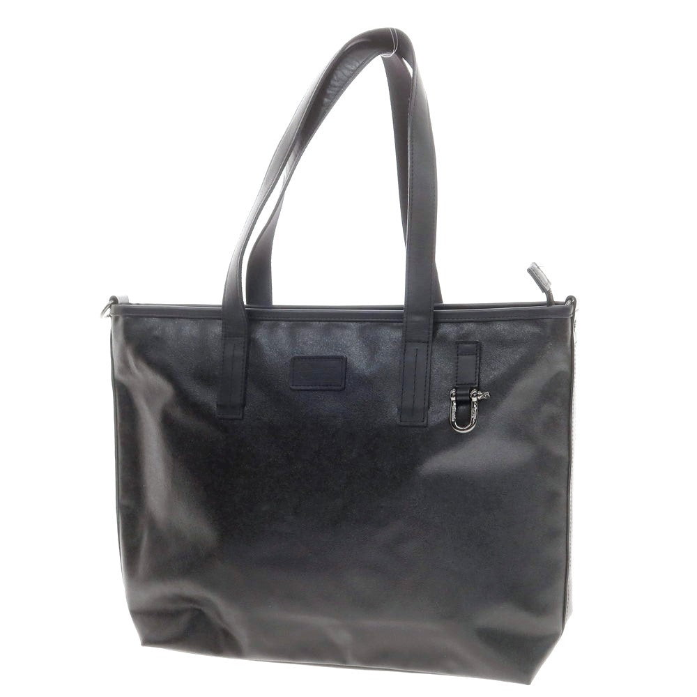 【中古】モリノハンプ 森野帆布 コーティングキャンバス トートバッグ ブラック【 状態ランクA 】【 メンズ 】