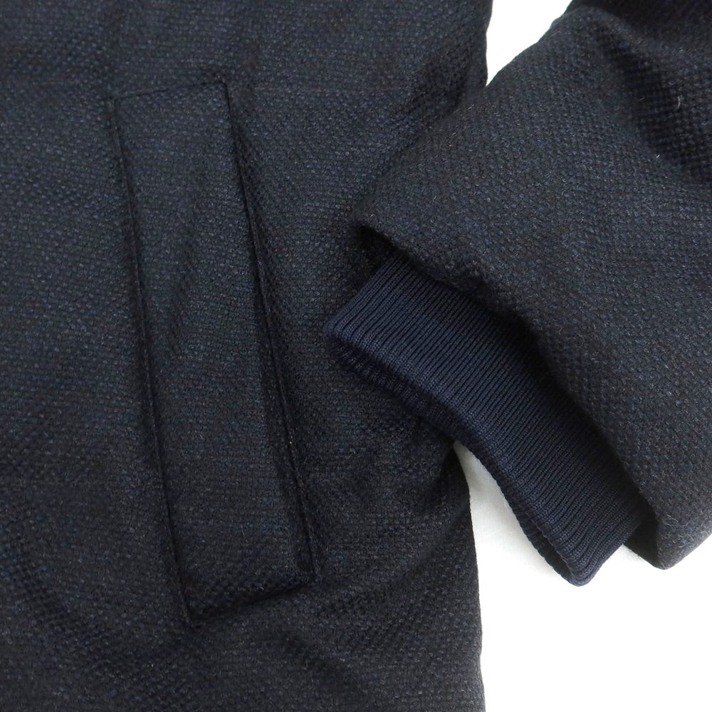 【中古】ジョルジオアルマーニ GIORGIO ARMANI ウールカシミヤシルク ダウンコート ネイビー【 48 】【 状態ランクD 】【 メンズ 】