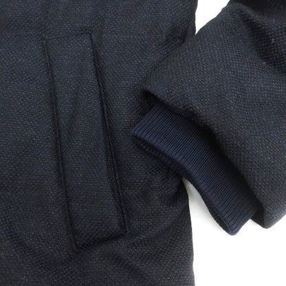 【中古】ジョルジオアルマーニ GIORGIO ARMANI ウールカシミヤシルク ダウンコート ネイビー【 48 】【 状態ランクD 】【 メンズ 】