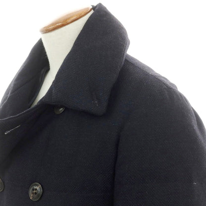 【中古】ジョルジオアルマーニ GIORGIO ARMANI ウールカシミヤシルク ダウンコート ネイビー【 48 】【 状態ランクD 】【 メンズ 】