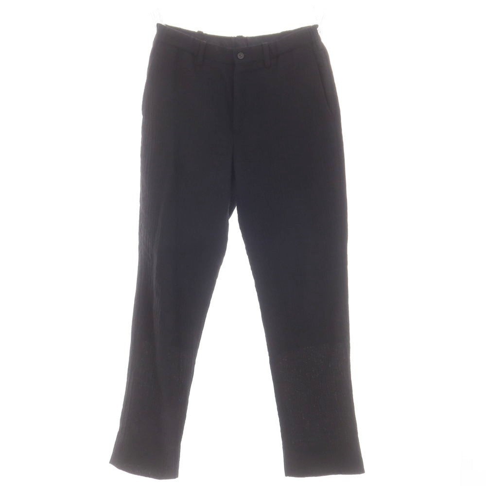 【中古】イッセイミヤケ メン ISSEY MIYAKE MEN シワ加工 ウールキュプラ 3つボタンスーツ ブラック【 1 】【 状態ランクC 】【 メンズ 】