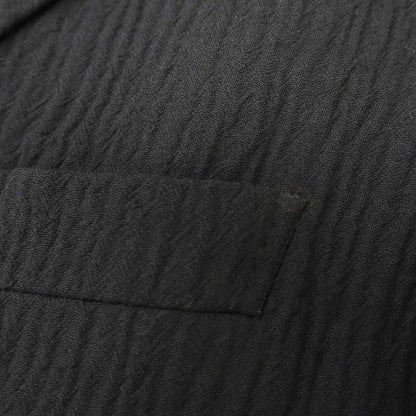 【中古】イッセイミヤケ メン ISSEY MIYAKE MEN シワ加工 ウールキュプラ 3つボタンスーツ ブラック【 1 】【 状態ランクC 】【 メンズ 】
