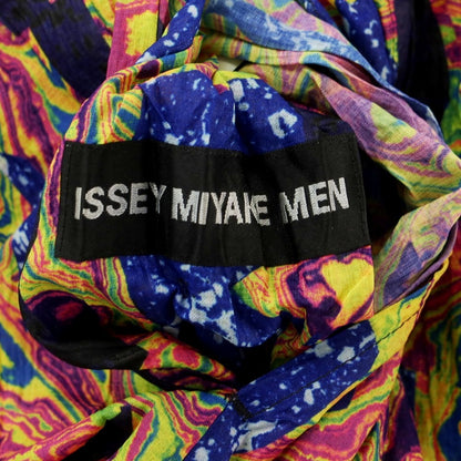 【中古】イッセイミヤケ メン ISSEY MIYAKE MEN リバーシブル ニットジャケット グレーxブラック【 3 】【 状態ランクC 】【 メンズ 】