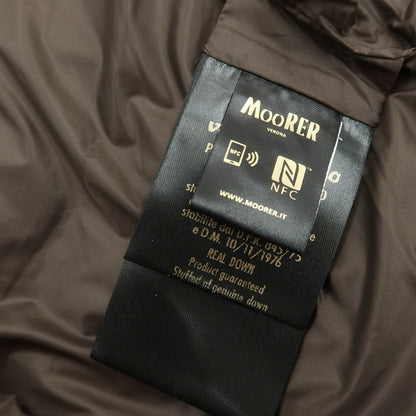 【中古】ムーレー MOORER OLIVER-L ウールカシミヤ ダブルジップ ダウンベスト ブルゾン グレージュ【 44 】【 状態ランクA 】【 メンズ 】