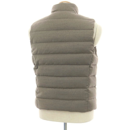 【中古】ムーレー MOORER OLIVER-L ウールカシミヤ ダブルジップ ダウンベスト ブルゾン グレージュ【 44 】【 状態ランクA 】【 メンズ 】