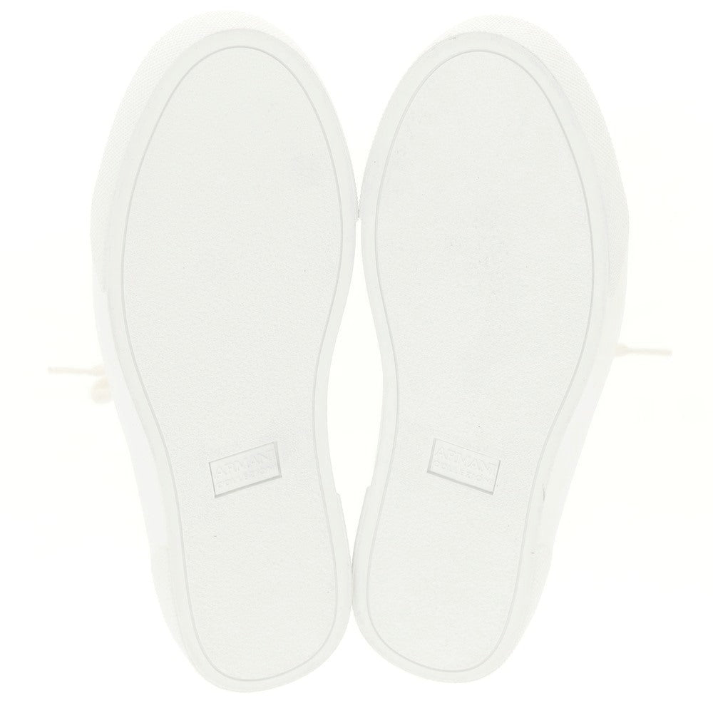 [Used] [Unused] ARMANI COLLEZIONI Leather Sneakers White [6 1/2] [Condition Rank S] [Men&