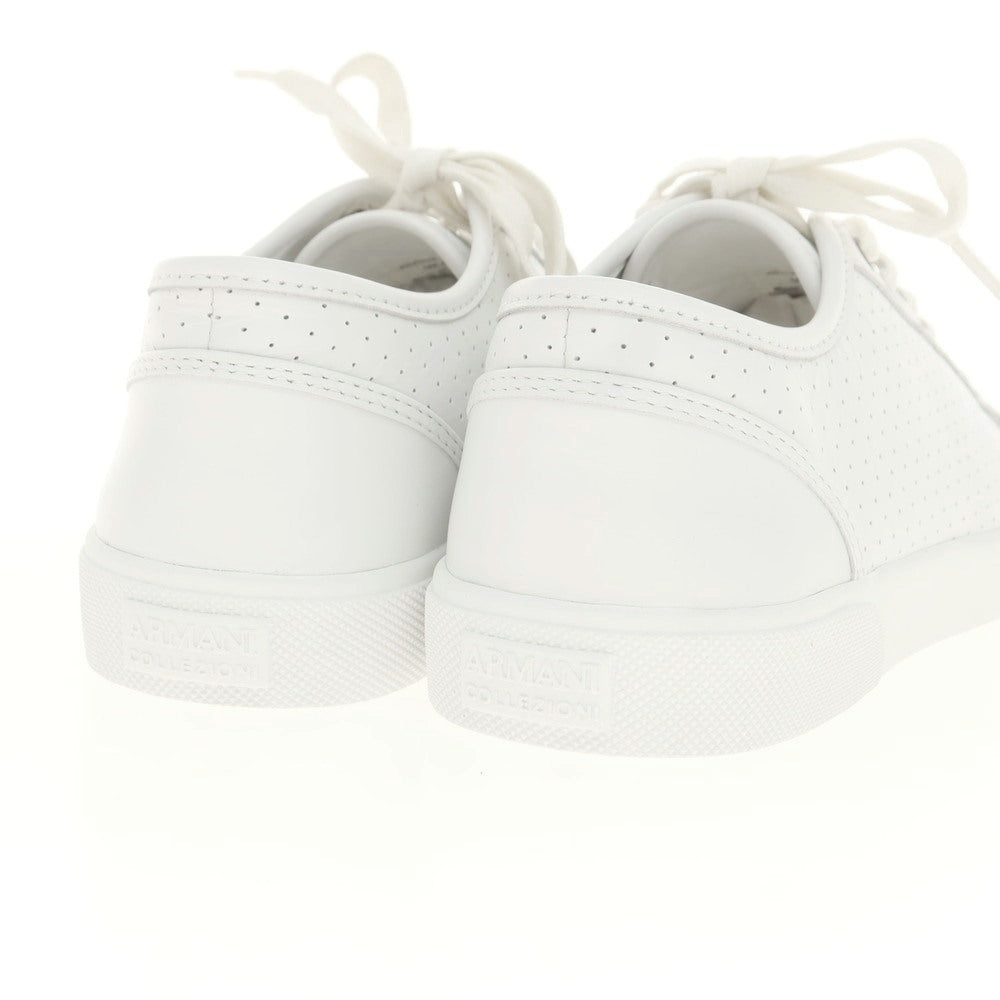 [Used] [Unused] ARMANI COLLEZIONI Leather Sneakers White [6 1/2] [Condition Rank S] [Men&